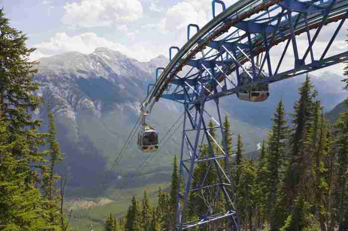 Gondola banff accoya sulphur decking showcased heights reaches